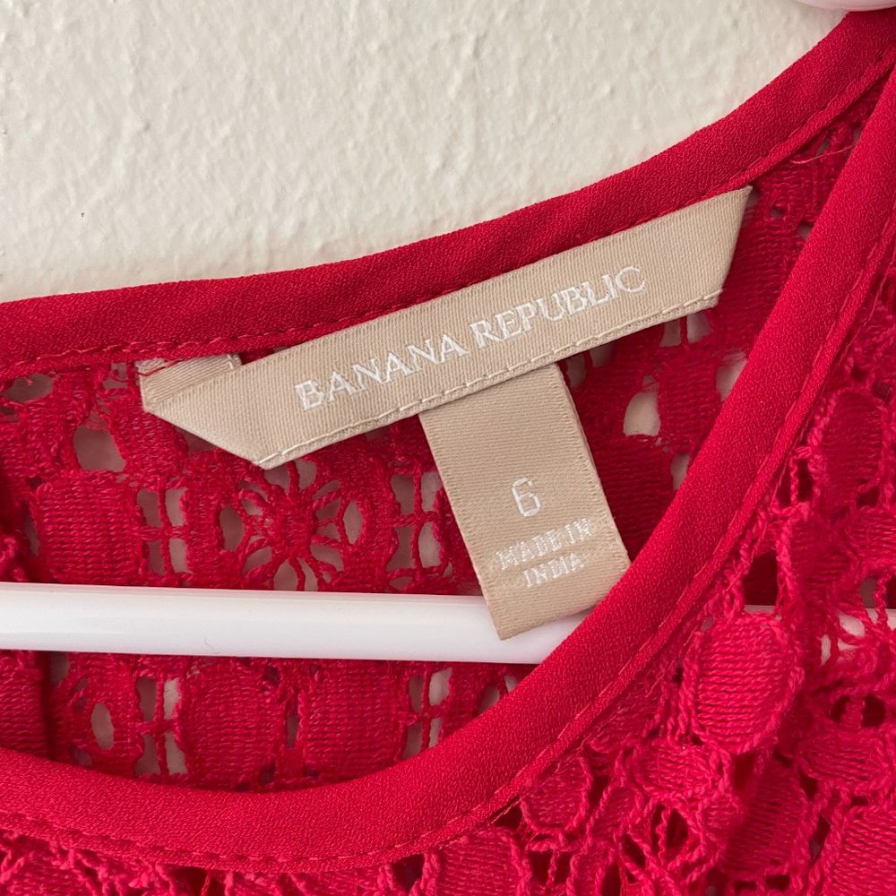 Red lace detail top, never worn - Picture 2 of 3